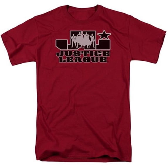 Trevco Jla-Jla Logo Short Sleeve Adult 18-1 Tee- Cardinal - 2X