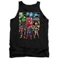 thumbnail image 1 of Trevco Jla-Justice League Panels Adult Tank Top- Black - Small, 1 of 1