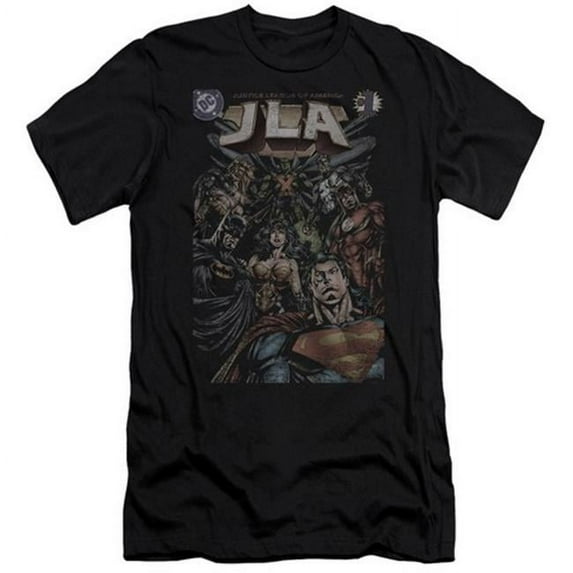 Trevco Jla-No. 1 Cover Short Sleeve Adult 30-1 Tee- Black - Small