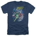 thumbnail image 1 of Trevco Jla-Onward Adult Heather Tee- Navy - XL, 1 of 2