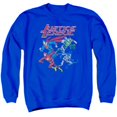 thumbnail image 1 of Trevco Jla-Pixel League Adult Crew Sweat Tee- Royal Blue - 3X, 1 of 1