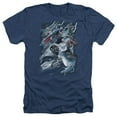thumbnail image 1 of Trevco Jla-Ride The Lightening Adult Heather Tee- Navy - Small, 1 of 1