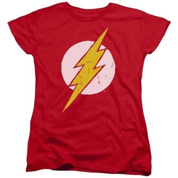 Trevco Jla-Rough Flash Short Sleeve Womens Tee- Red - 2X