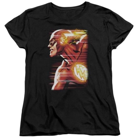 Trevco Jla-Speed Head Short Sleeve Womens Tee- Black - 2X