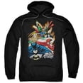 thumbnail image 1 of Trevco Jla-Starburst Adult Pull-Over Hoodie- Black - Small, 1 of 1