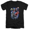 thumbnail image 1 of Trevco Jla-Storm Makers Short Sleeve Adult V-Neck 30-1 Tee - Black - Large, 1 of 1