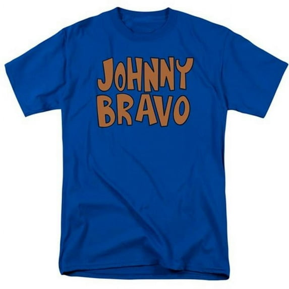Trevco Johnny Bravo-Jb Logo - Short Sleeve Adult 18-1 Tee - Royal Blue, 2X