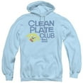 thumbnail image 1 of Trevco   Ken L Ration & Clean Plate Adult Pull Over Hoodie, Light Blue - Large, 1 of 1