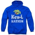 thumbnail image 1 of Trevco Ken L Ration-Distressed Logo Adult Pull-Over Hoodie- Royal Blue - Medium, 1 of 1