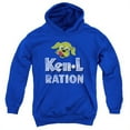 thumbnail image 1 of Trevco Ken L Ration-Distressed Logo Youth Pull-Over Hoodie- Royal Blue - XL, 1 of 1