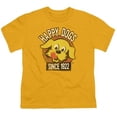 thumbnail image 1 of Trevco Ken L Ration-Happy Dogs Short Sleeve Youth 18-1 Tee- Gold - Large, 1 of 1