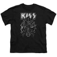 thumbnail image 1 of Trevco Kiss-Skull Short Sleeve Youth 18-1 Tee, Black - Medium, 1 of 1