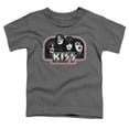 thumbnail image 1 of Trevco Kiss-Throwback Short Sleeve Toddler Tee, Charcoal - Medium 3T, 1 of 1