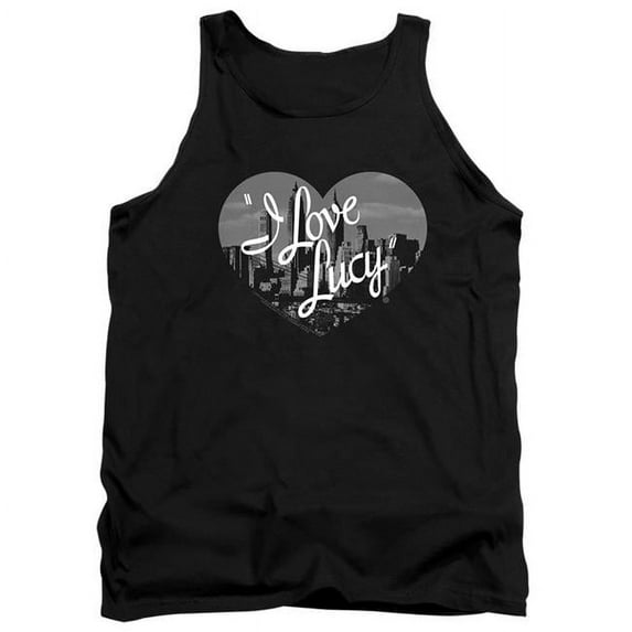 Trevco LB356-TK-3 I Love Lucy & Nostalgic City-Adult Tank Top, Black - Large
