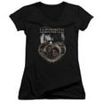 thumbnail image 1 of Trevco Labyrinth-Globes Junior V-Neck Tee- Black - Large, 1 of 1