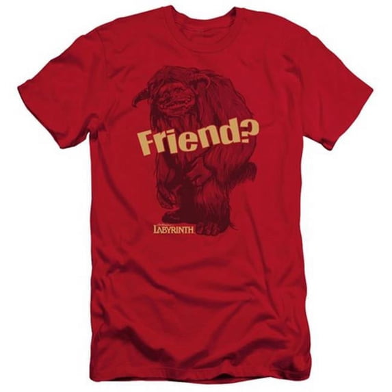 Trevco Labyrinth-Ludo Friend Short Sleeve Adult 30-1 Tee- Red - 2X