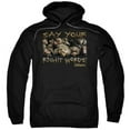 thumbnail image 1 of Trevco Labyrinth-Say Your Right Words Adult Pull-Over Hoodie- Black - Large, 1 of 1