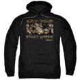 thumbnail image 1 of Trevco Labyrinth-Say Your Right Words Adult Pull-Over Hoodie- Black - Small, 1 of 1