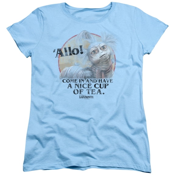 Trevco Labyrinth-Tea Short Sleeve Womens Tee- Light Blue - 2X