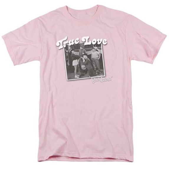 Trevco Little Rascals-True Love - Short Sleeve Adult 18-1 Tee - Pink- 4X