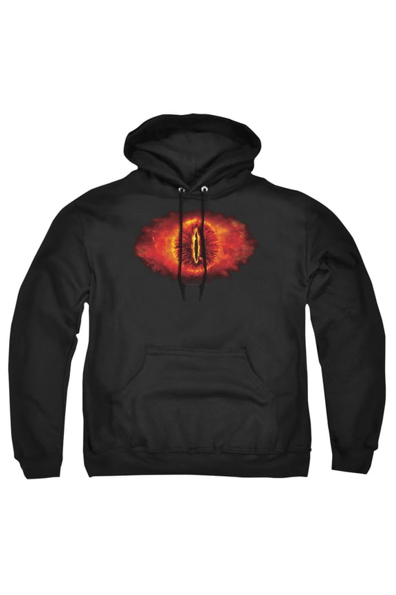 Lor-Eye Of Sauron Adult Pull-Over Hoodie- Black - Large