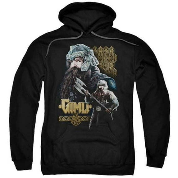 Trevco Lor-Gimli Adult Pull-Over Hoodie- Black - 3X