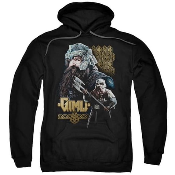 Trevco Lor-Gimli Adult Pull-Over Hoodie- Black - Small
