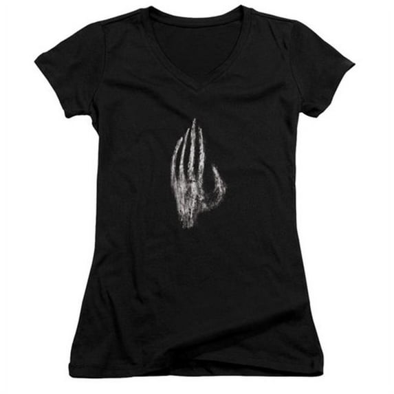 Trevco Lor-Hand Of Saruman Junior V-Neck Tee- Black - Small