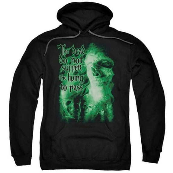 Trevco Lor-King Of The Dead Adult Pull-Over Hoodie- Black - Large