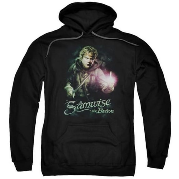 Trevco Lor-Samwise The Brave Adult Pull-Over Hoodie- Black - Small