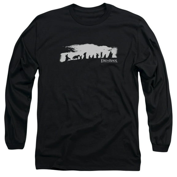 Lord Of The Rings Men's The Fellowship Long Sleeve X-Large Black