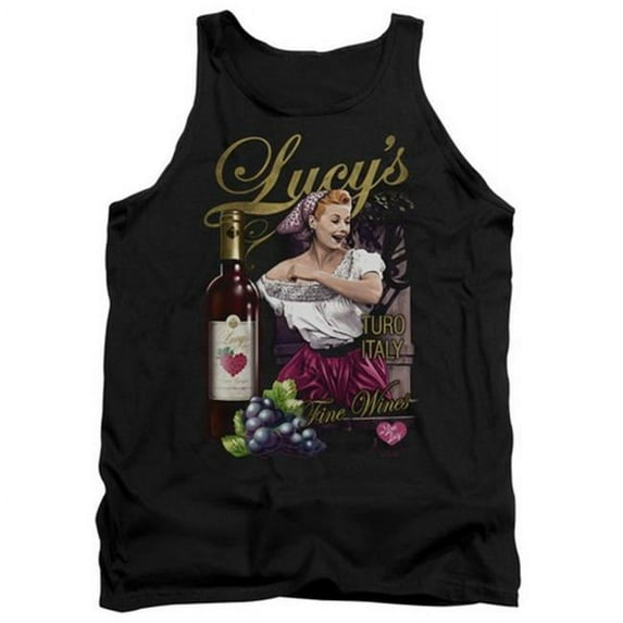 Trevco Lucy-Bitter Grapes Adult Tank Top- Black - Medium
