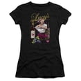 thumbnail image 1 of Trevco Lucy-Bitter Grapes Short Sleeve Junior Sheer Tee- Black - Small, 1 of 1