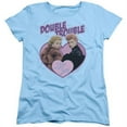 thumbnail image 1 of Trevco Lucy-Double Trouble Short Sleeve Womens Tee- Light Blue - 2X, 1 of 1