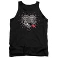 thumbnail image 1 of Trevco Lucy-Hearts And Dots Adult Tank Top- Black - Medium, 1 of 1