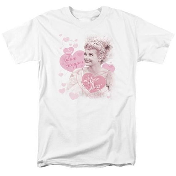 Trevco Lucy-Show Stopper Short Sleeve Adult 18-1 Tee - White - 4X