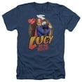 thumbnail image 1 of Trevco Lucy-To The Rescue Adult Heather Tee- Navy - Small, 1 of 1