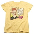 thumbnail image 1 of Trevco Lucy-Warm In Here Short Sleeve Womens Tee- Banana - Small, 1 of 1
