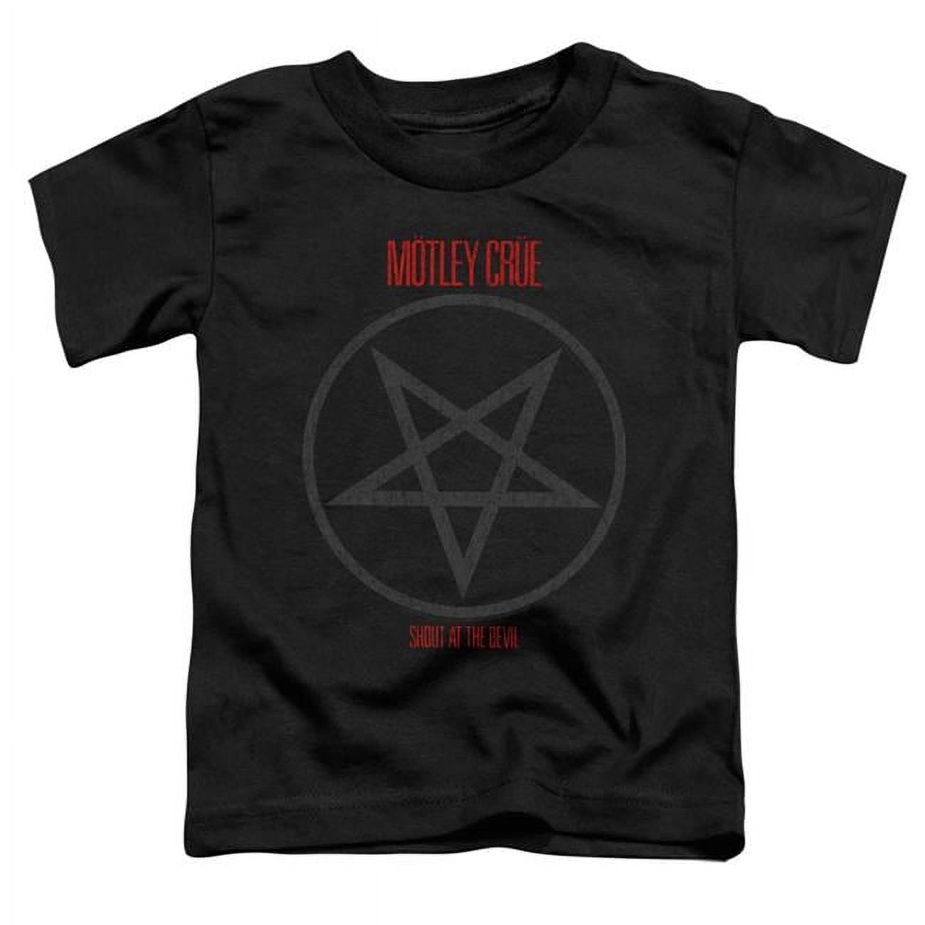 Trevco  MCRU102-TT-1 Motley Crue & Shout At The Devil Toddler Short Sleeve T-Shirt&#44; Black - Small 2T - image 1 of 1