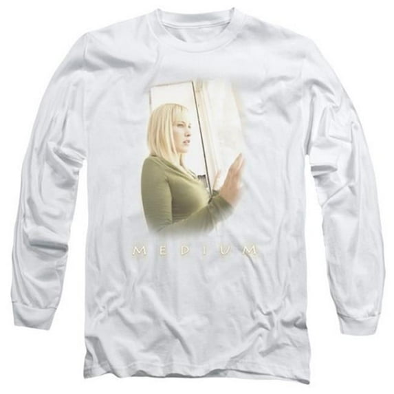 Trevco Medium-White Light - Long Sleeve Adult 18-1 Tee - White & Medium