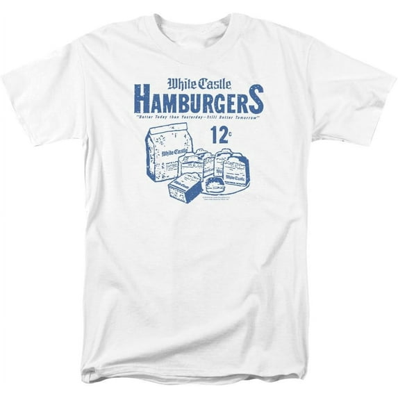 Trevco Men's White Castle Want Me Heather Adult T-Shirt