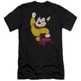 thumbnail image 1 of Trevco  Mighty Mouse & Classic Hero Adult Premium Canvas Slim Fit 30-1 HBO Short Sleeve T-Shirt, Black - Medium, 1 of 1