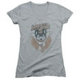 thumbnail image 1 of Trevco Mighty Mouse-Flying With Purpose - Junior V-Neck Tee - Heather- Small, 1 of 2