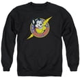 thumbnail image 1 of Trevco  Mighty Mouse & Mighty Hero Adult Crewneck Sweatshirt, Black - 2X, 1 of 1