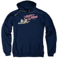 thumbnail image 1 of Trevco Mighty Mouse-Mighty Retro - Adult Pull-Over Hoodie - Navy- Large, 1 of 1