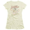 thumbnail image 1 of Trevco Mighty Mouse-Saved My Day - Short Sleeve Junior Sheer Tee - Cream- Extra Large, 1 of 1