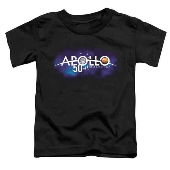 Trevco NASA171-TT-1 NASA & Next Giant Leap-Short Sleeve Toddler Tee, Black - Small 2T
