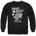 thumbnail image 1 of Trevco CBS969-AS-1 NCIS & Bert Rocks Adult Crewneck Sweatshirt, Black - Small, 1 of 1