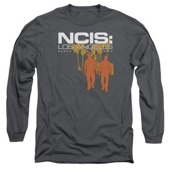 Trevco Ncis-La-Slow Walk - Long Sleeve Adult 18-1 Tee - Charcoal- Small
