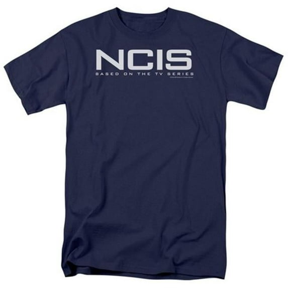 Trevco NCIS-Logo - Short Sleeve Adult 18-1 Tee - Navy- Large